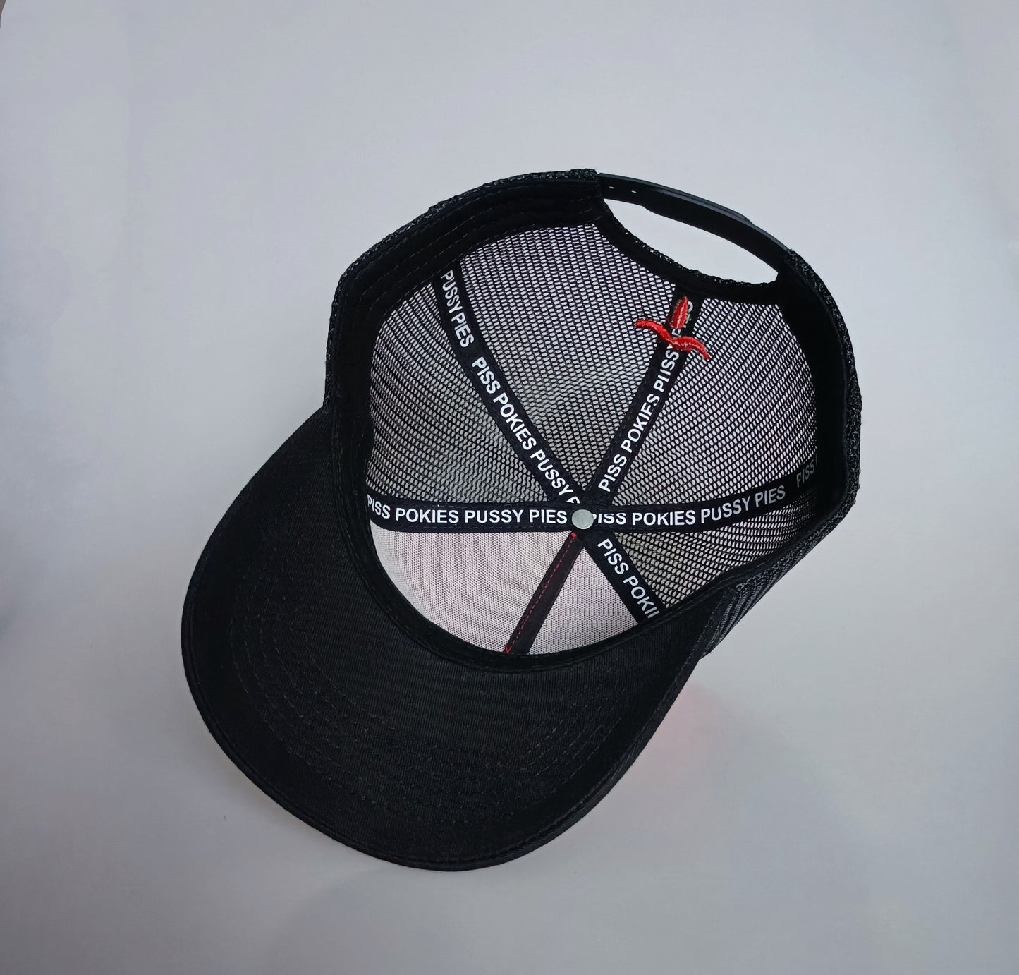Black/Red Trucker Cap