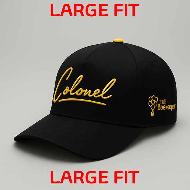 LARGE Yellow/Black Colonel Cap
