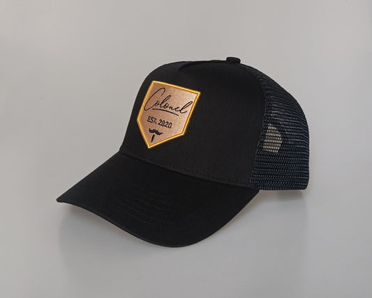 Black Trucker Cap