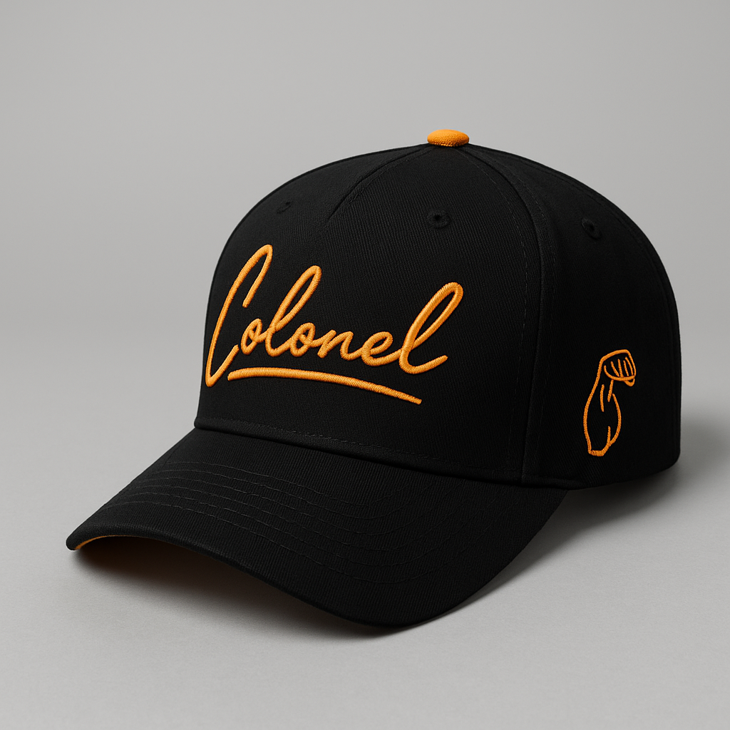 Orange/Black Colonel Cap