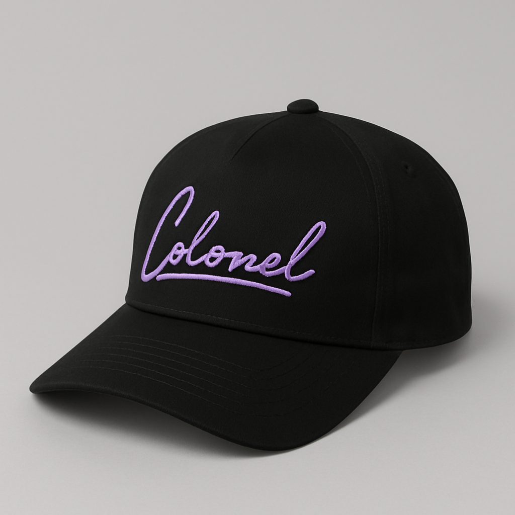 Purple/Black Colonel Cap